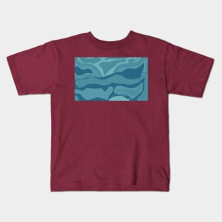 blue abstract texture Kids T-Shirt